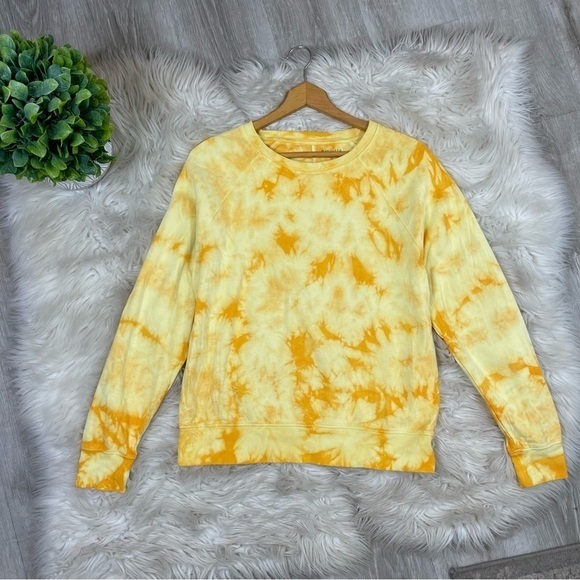 Athleta Tops - Athleta‎ Orange Sundown Tie Dye Sweatshirt